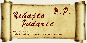 Mihajlo Pudarić vizit kartica